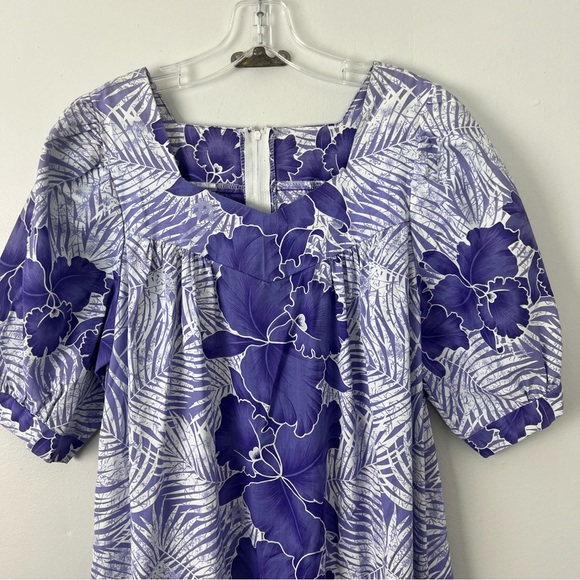 Royal Creations Hawaiian Purple Floral Maxi Dress - Picture 7 of 8